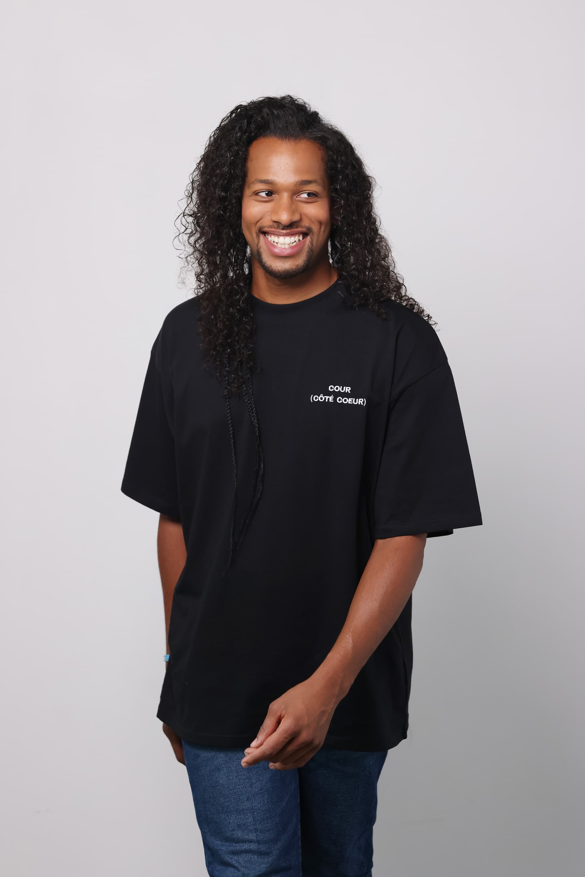 T-shirt COUR (CÔTÉ COEUR) - Noir