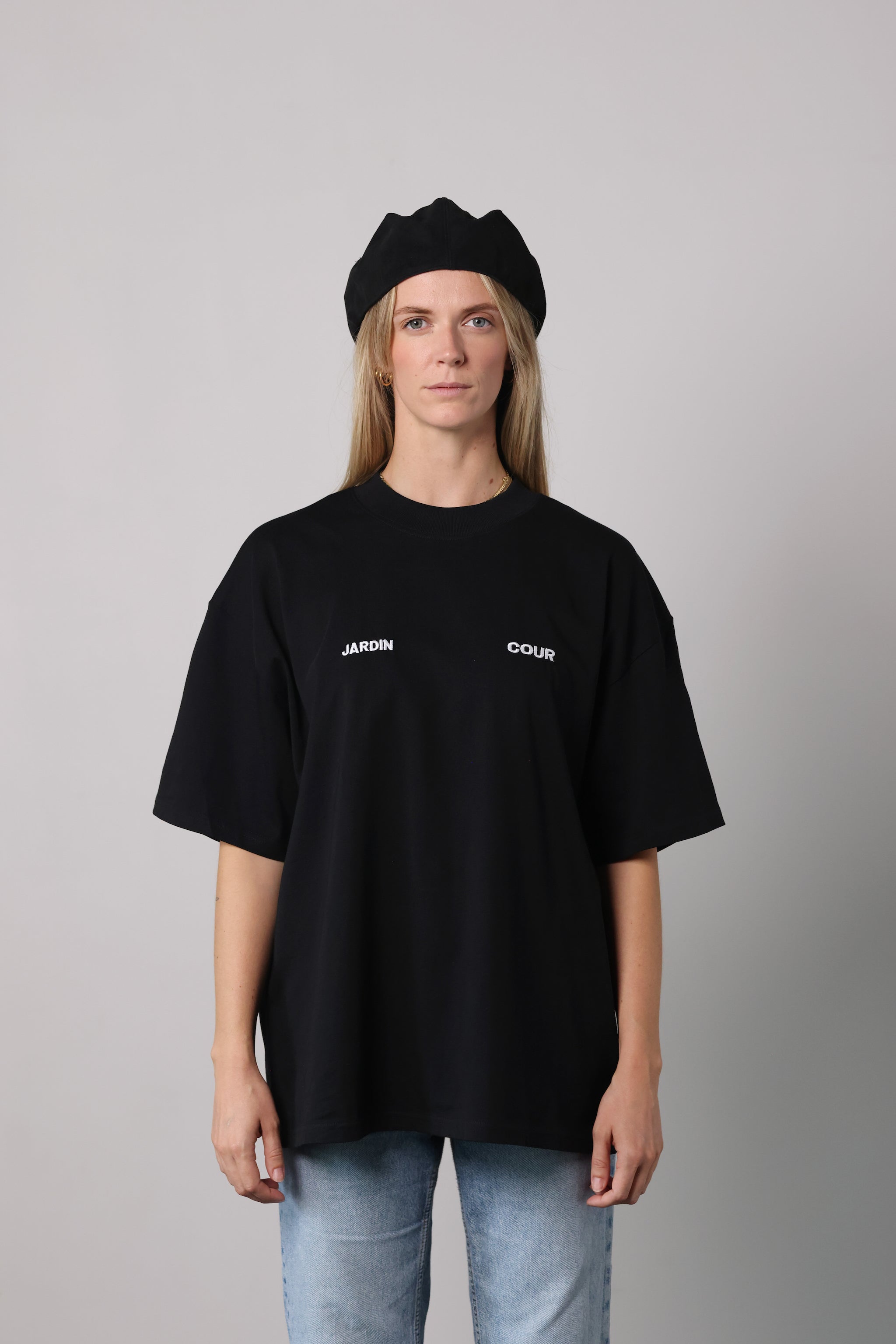 T-shirt JARDIN COUR - Noir