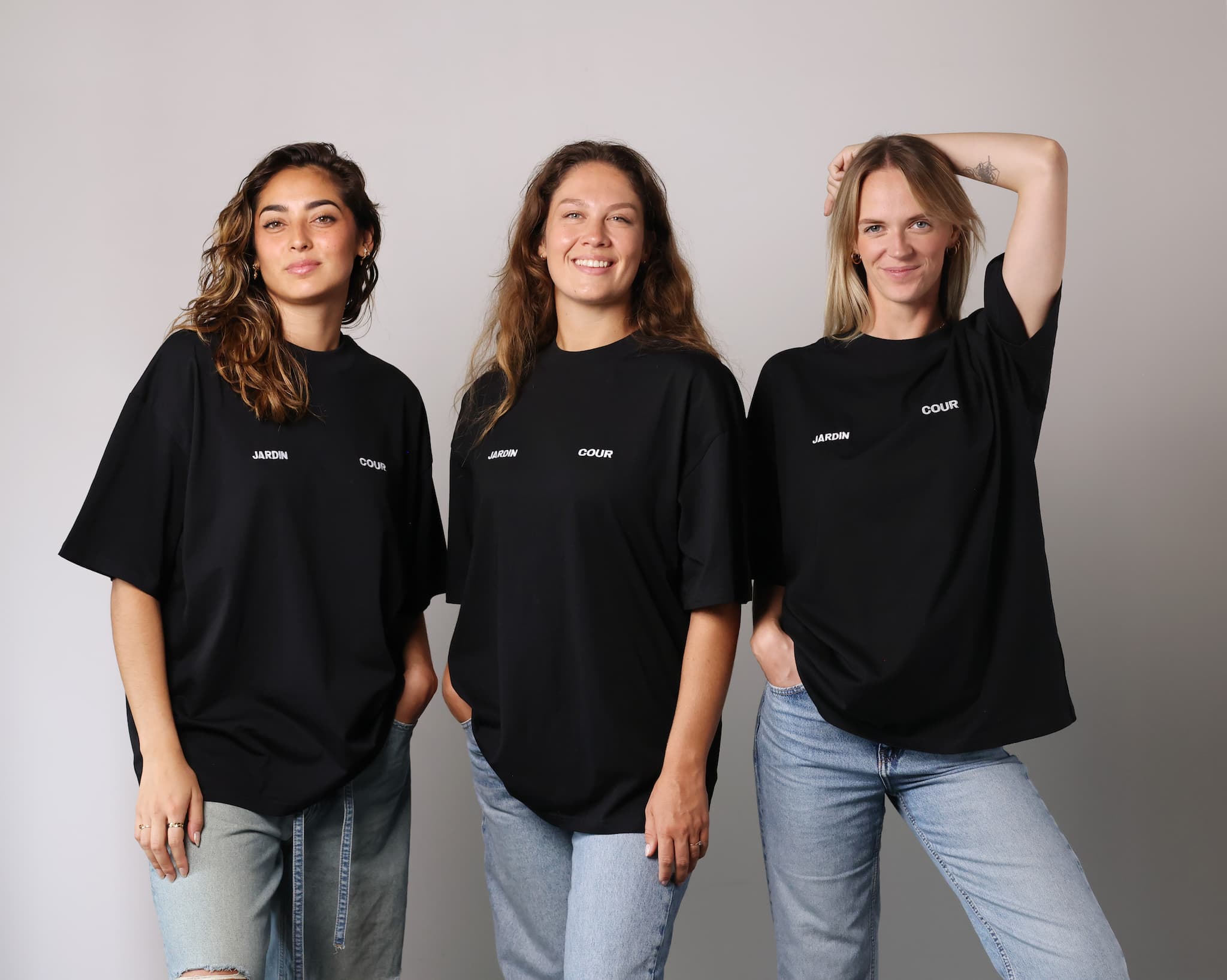 T-shirt JARDIN COUR - Noir