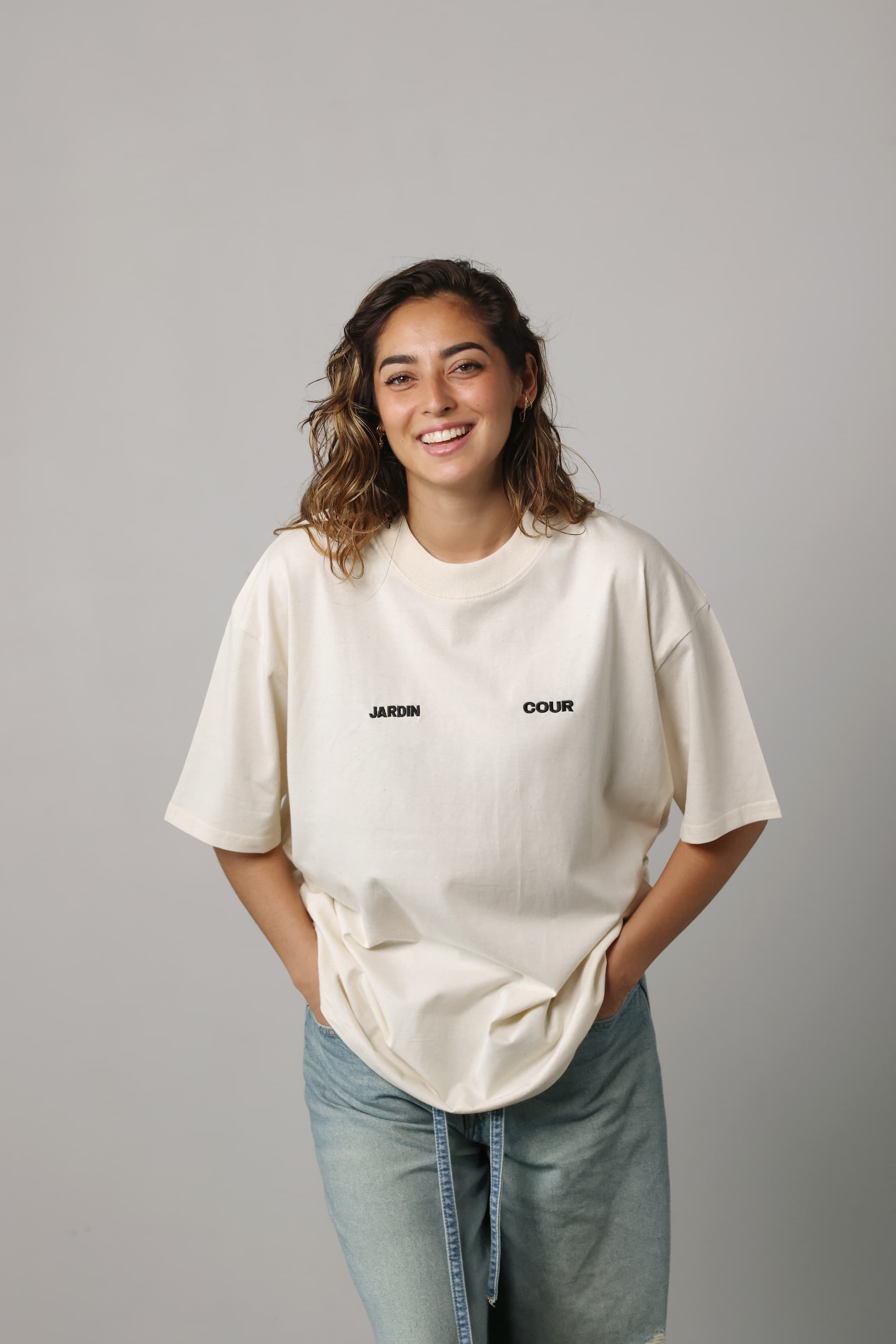 T-shirt JARDIN COUR - Naturel