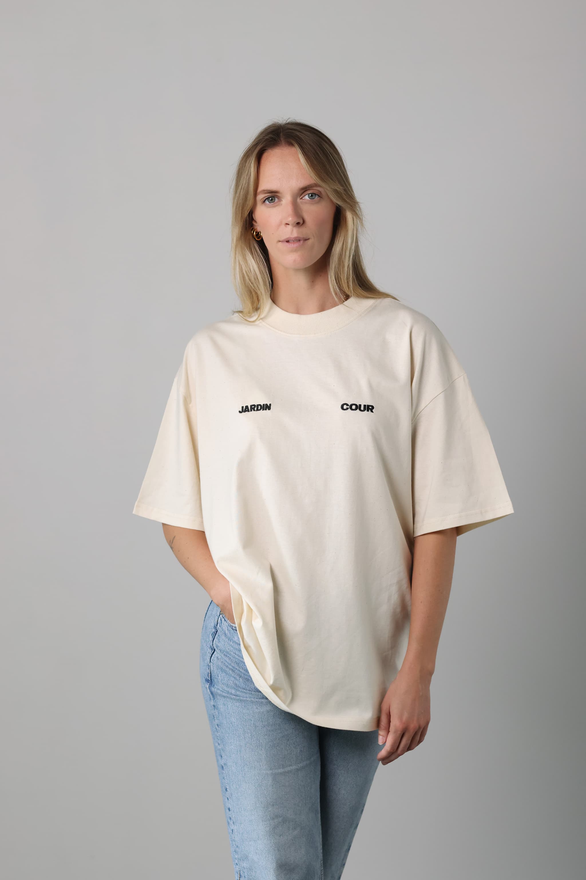 T-shirt JARDIN COUR - Naturel