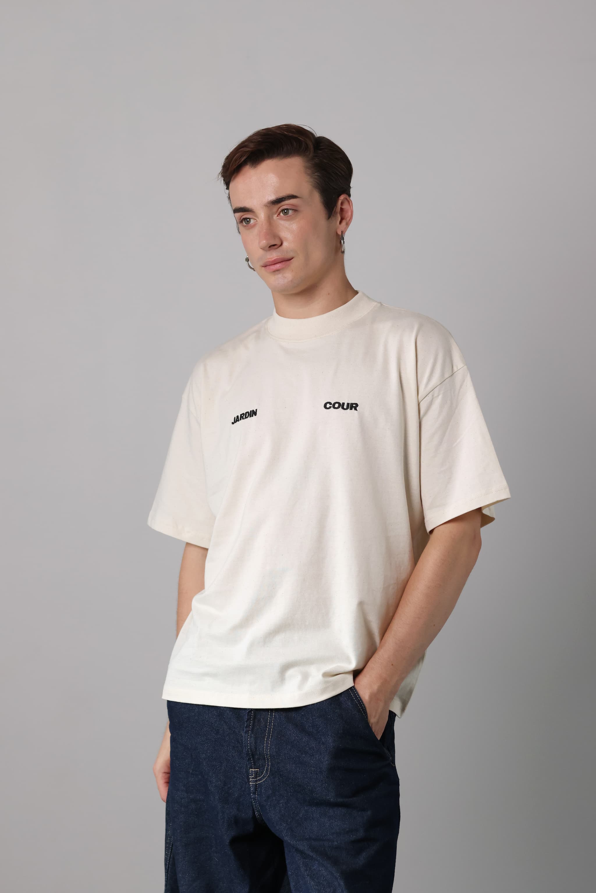 T-shirt JARDIN COUR - Naturel