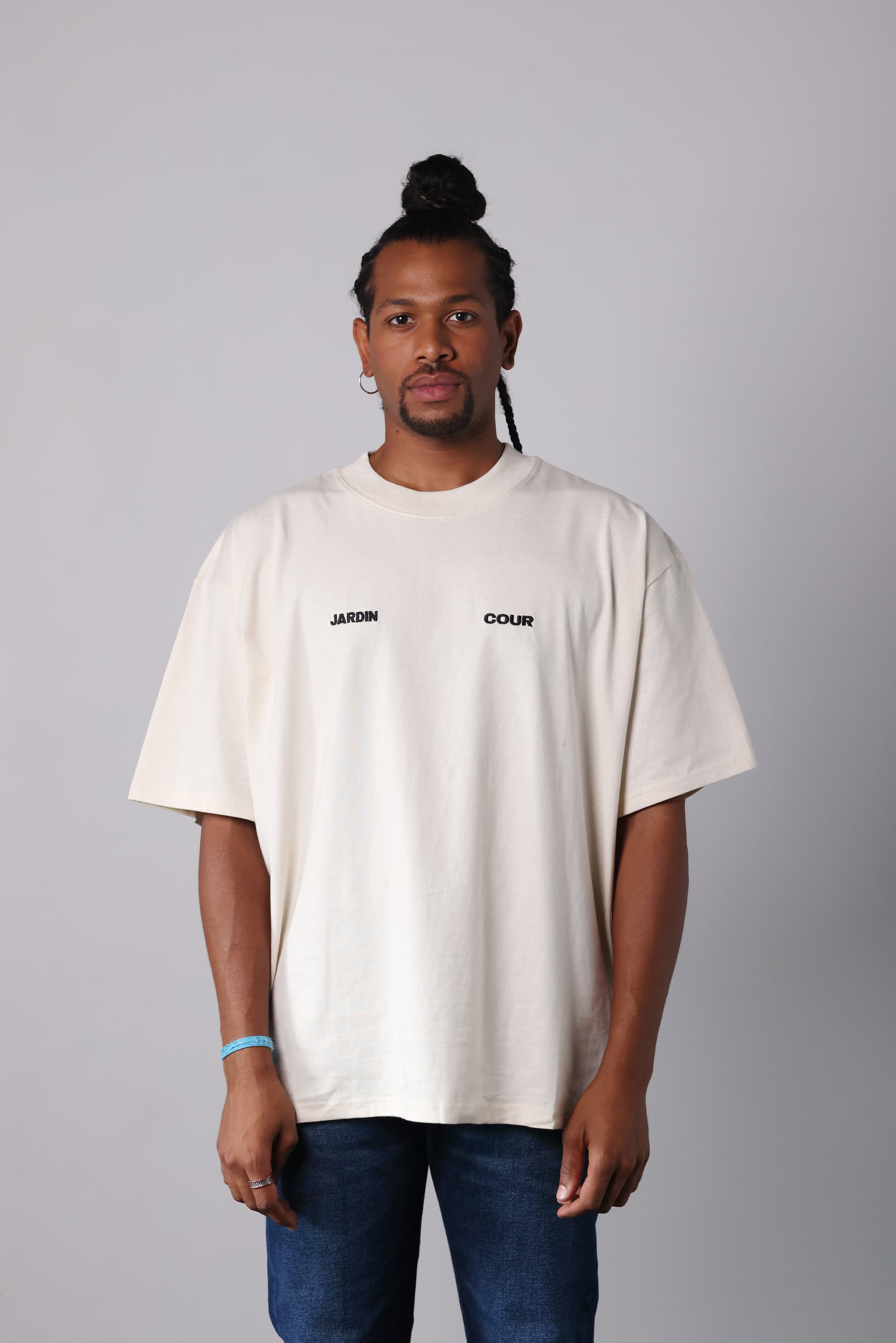 T-shirt JARDIN COUR - Naturel
