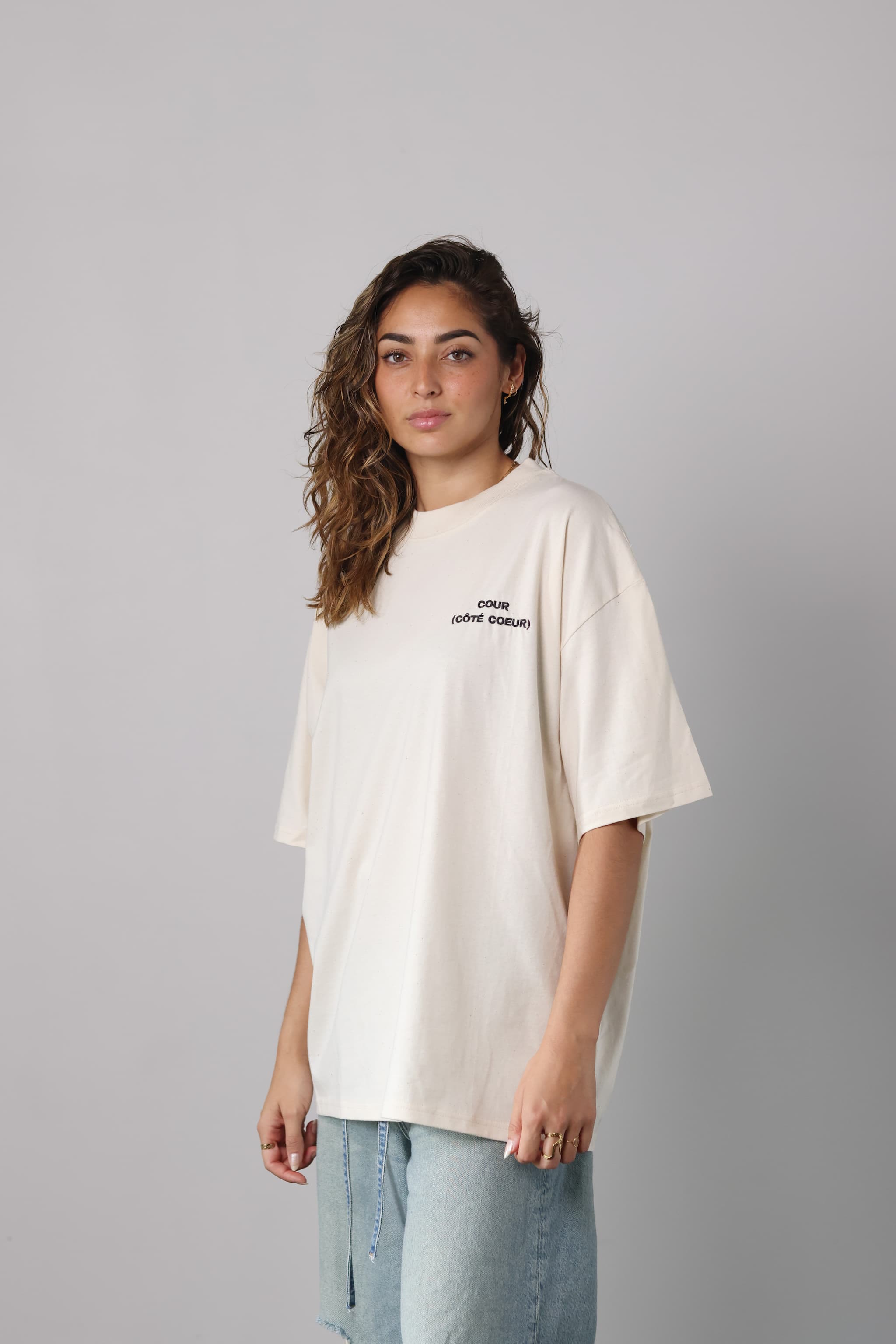 T-shirt COUR (CÔTÉ COEUR) - Naturel