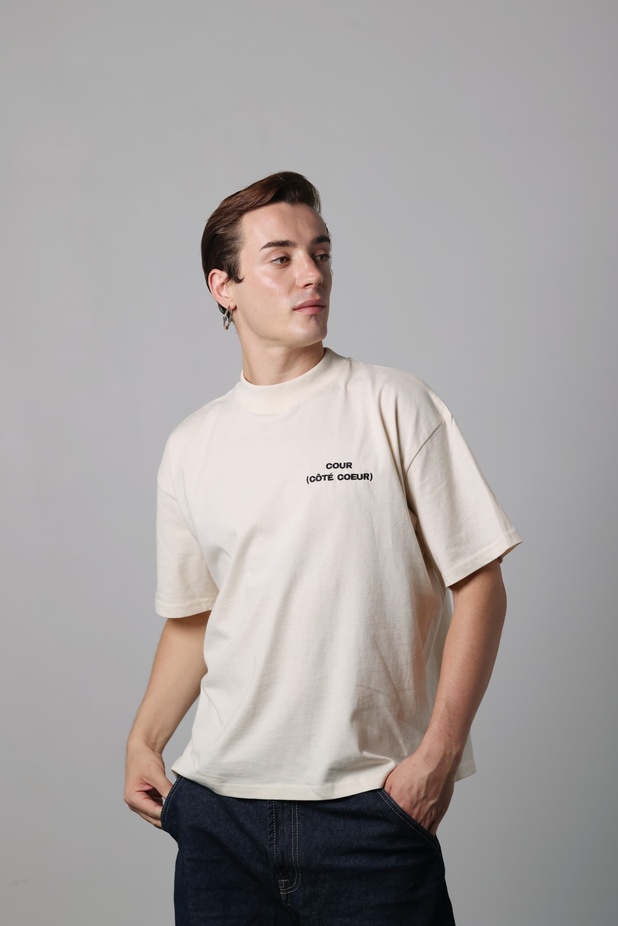 T-shirt COUR (CÔTÉ COEUR) - Naturel
